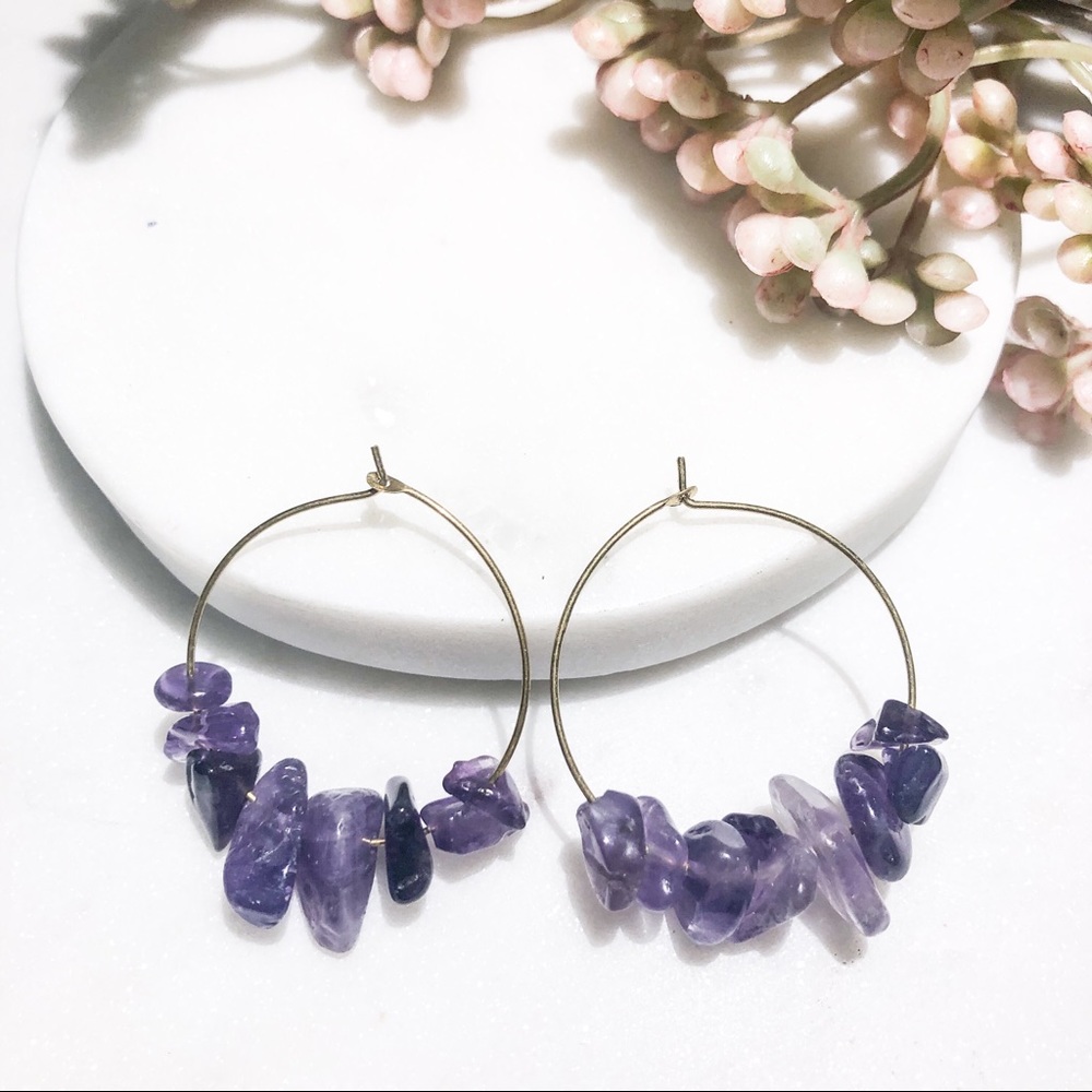 JUST IN✨Minimalist Semi-precious Stones Earrings